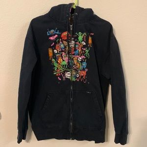 Black Volcom Lil Monsters Basic Zip Hoodie